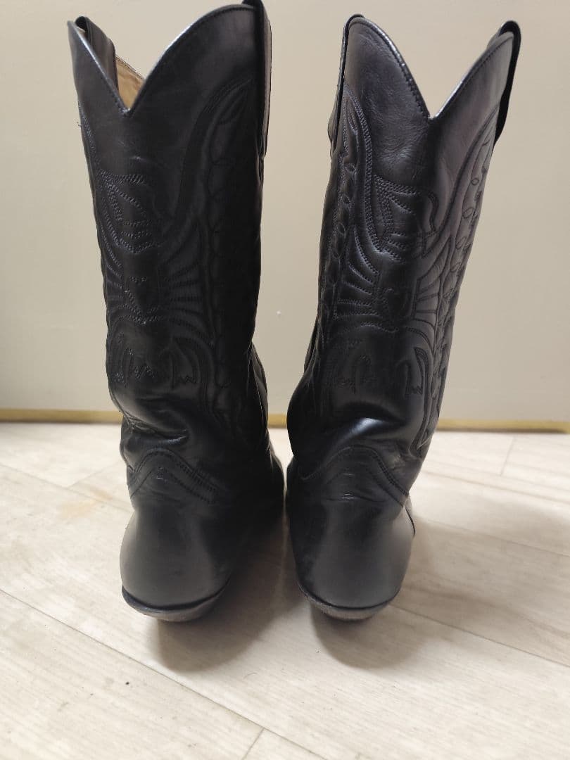 SENDRA ウエスタンブーツ　オールブラック　27cm