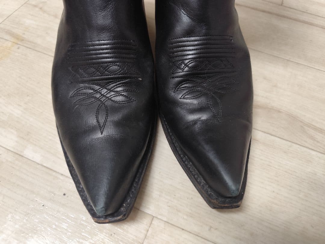 SENDRA ウエスタンブーツ　オールブラック　27cm