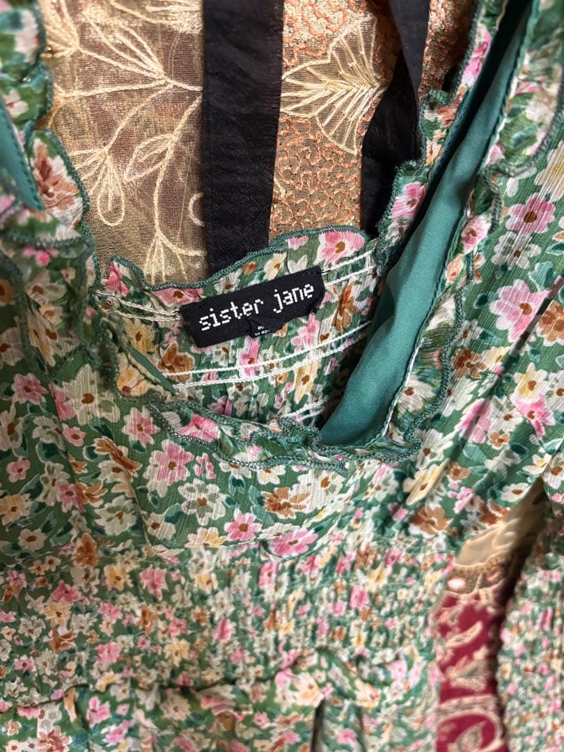 sister jane フローラルマキシドレス