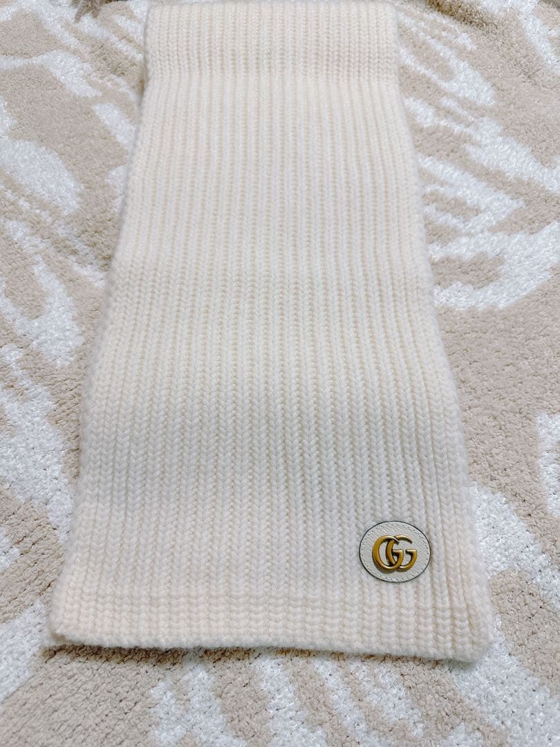 GUCCI ウール＆カシミヤ マフラー