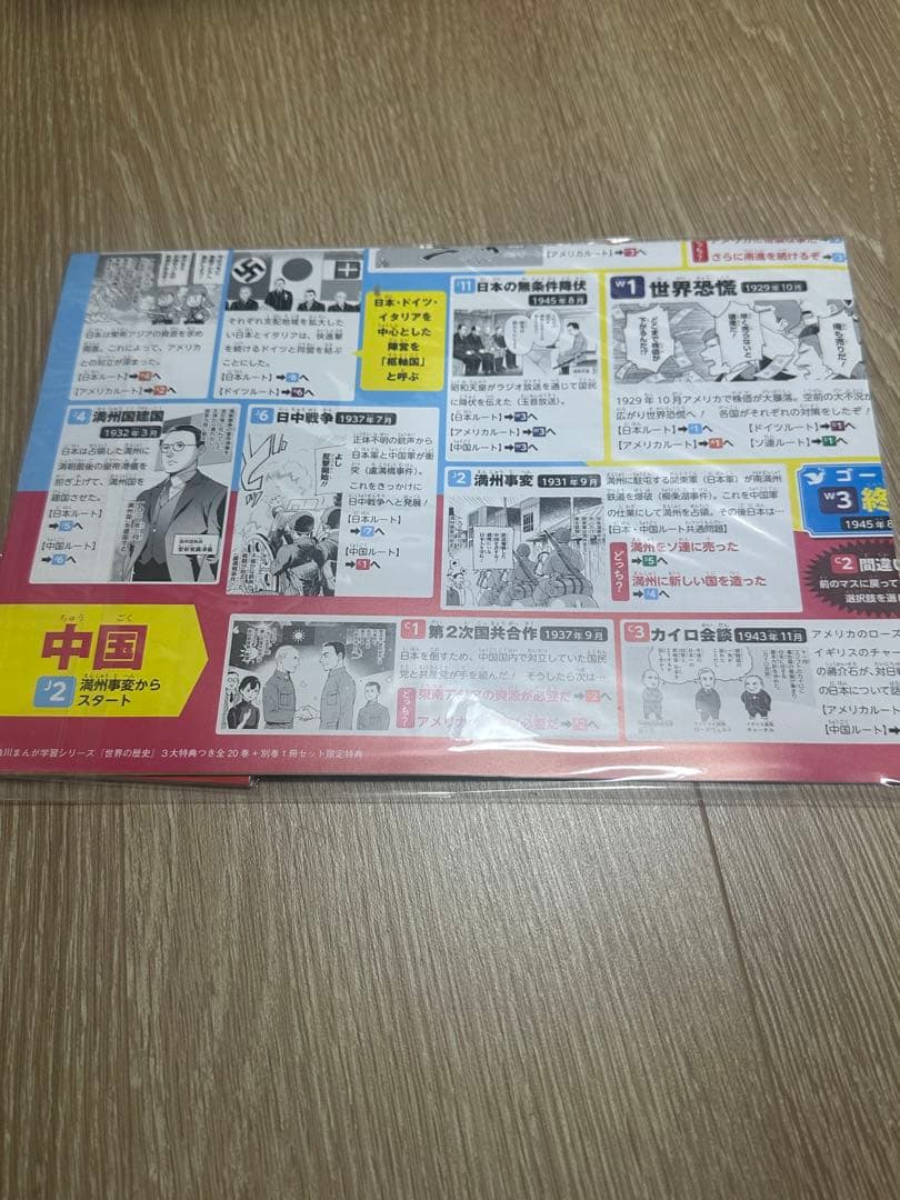ほぼ未使用　角川まんが学習シリーズ『世界の歴史』全20巻+別巻　付録付