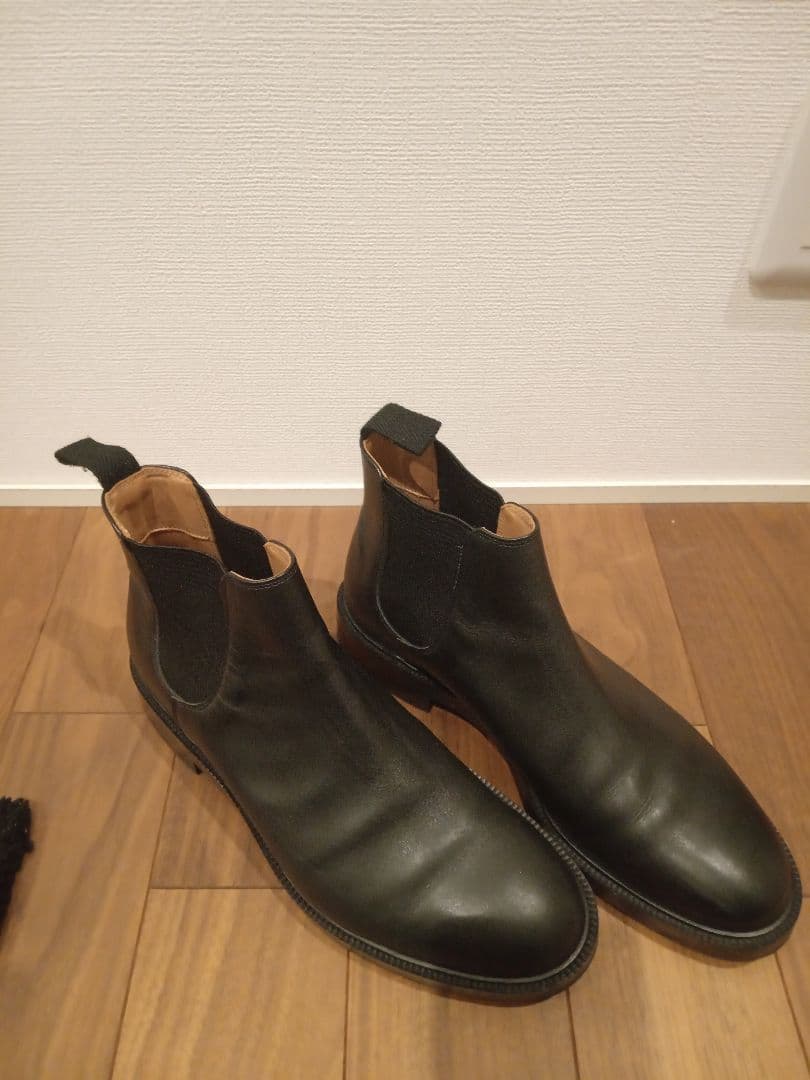 ユナイテッドアローズ BY フレンチ チェルシー ブーツ 【デュプイ社製レザー