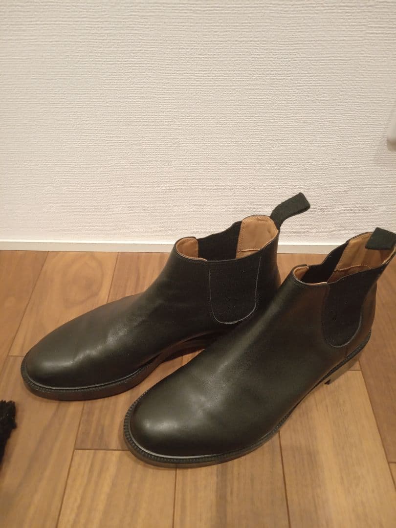 ユナイテッドアローズ BY フレンチ チェルシー ブーツ 【デュプイ社製レザー