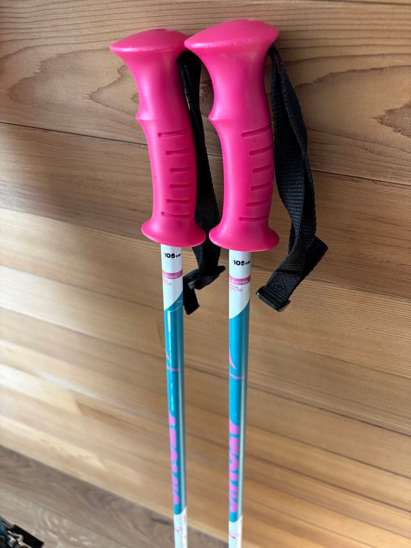 ジュニアスキー　130センチ　3点セットケース付き