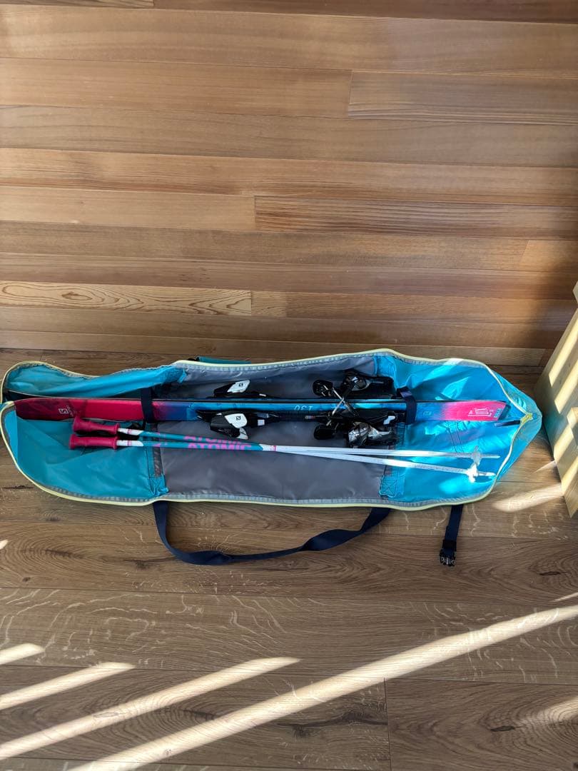 ジュニアスキー　130センチ　3点セットケース付き