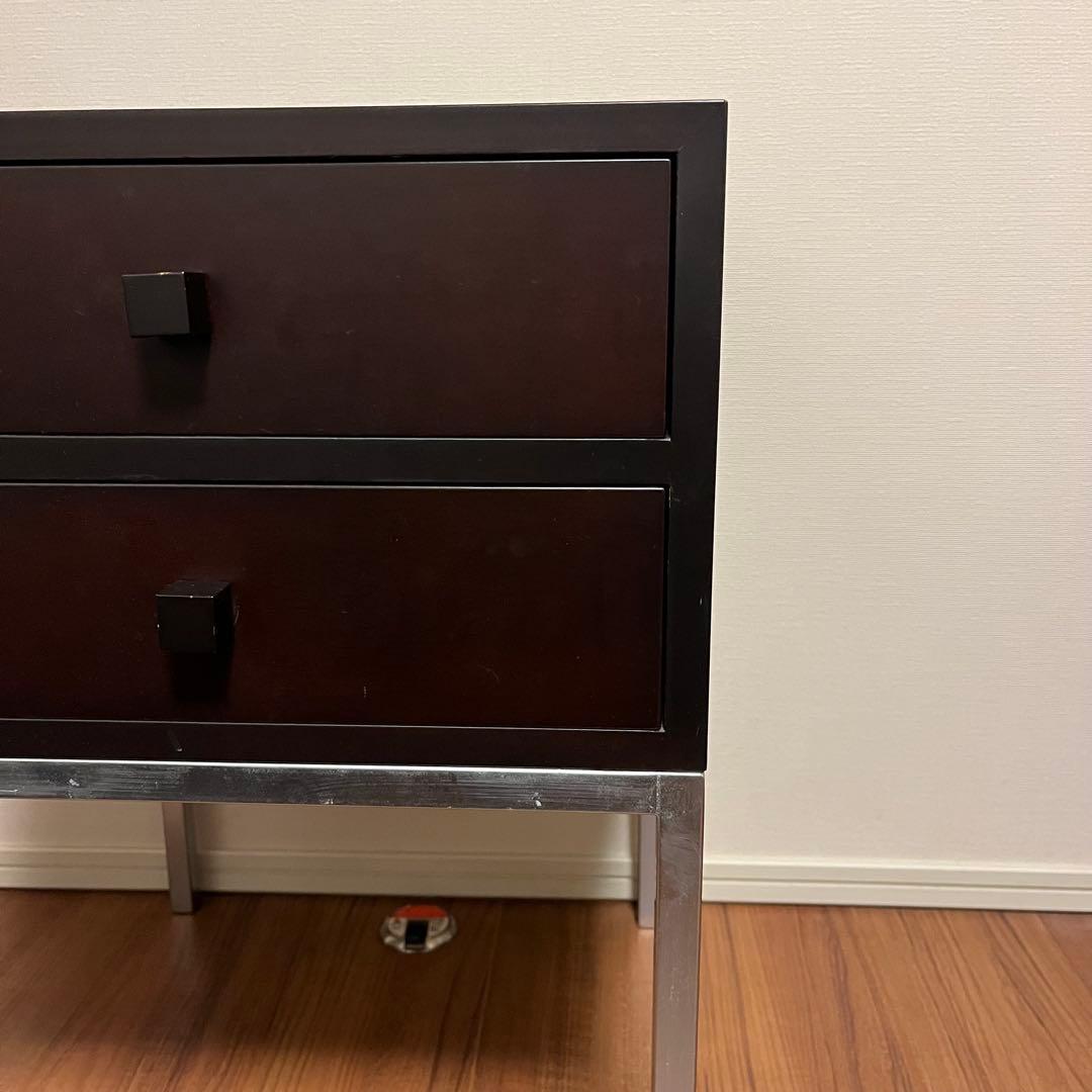 フクラ HUKLA ベッドサイド引き出し ダークブラウン