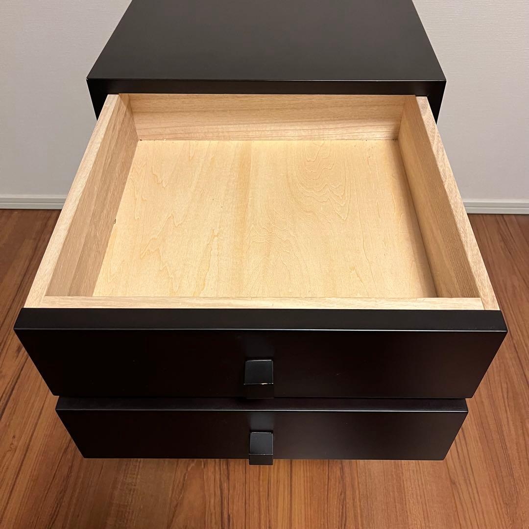 フクラ HUKLA ベッドサイド引き出し ダークブラウン