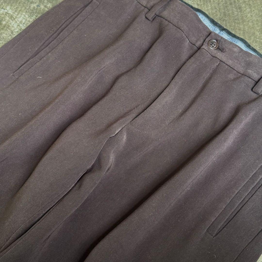 00s Giorgio Armani ワイドストレートスラックス