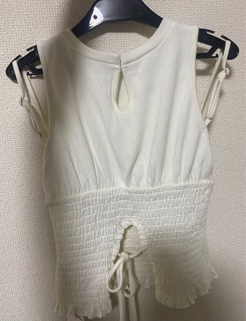 トップス Ami shirring logo tops andmary