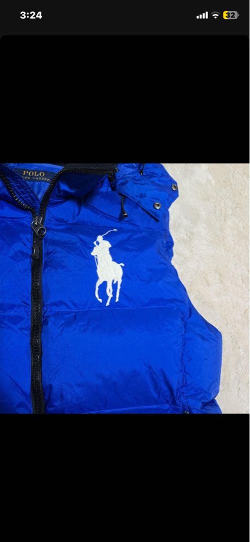 あ*様 完売品 ポロラルフローレン ダウンベスト ビッグポニー USAパッチ M