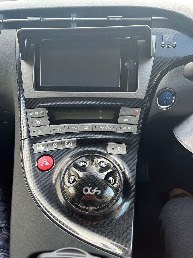 30プリウスOGSシフトスイッチ（限定品）カーボン GSカーボン調パネルセット