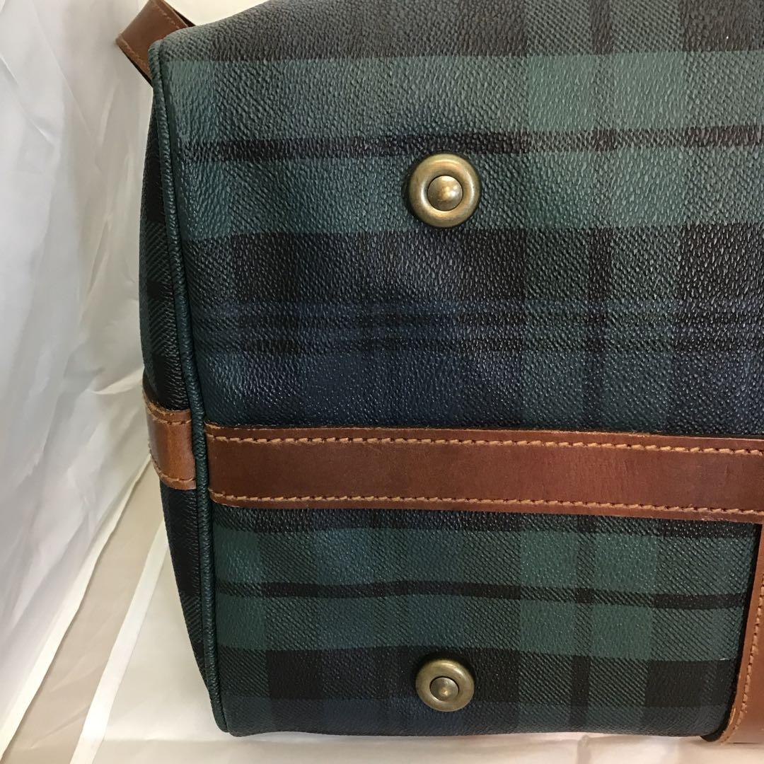 Polo Ralph Lauren 2wayボストンバッグ チェック柄●鍵無し●