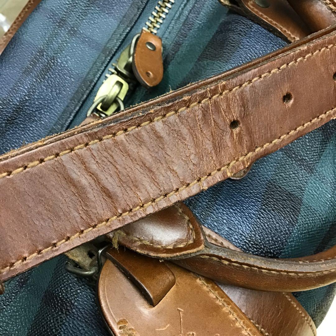 Polo Ralph Lauren 2wayボストンバッグ チェック柄●鍵無し●