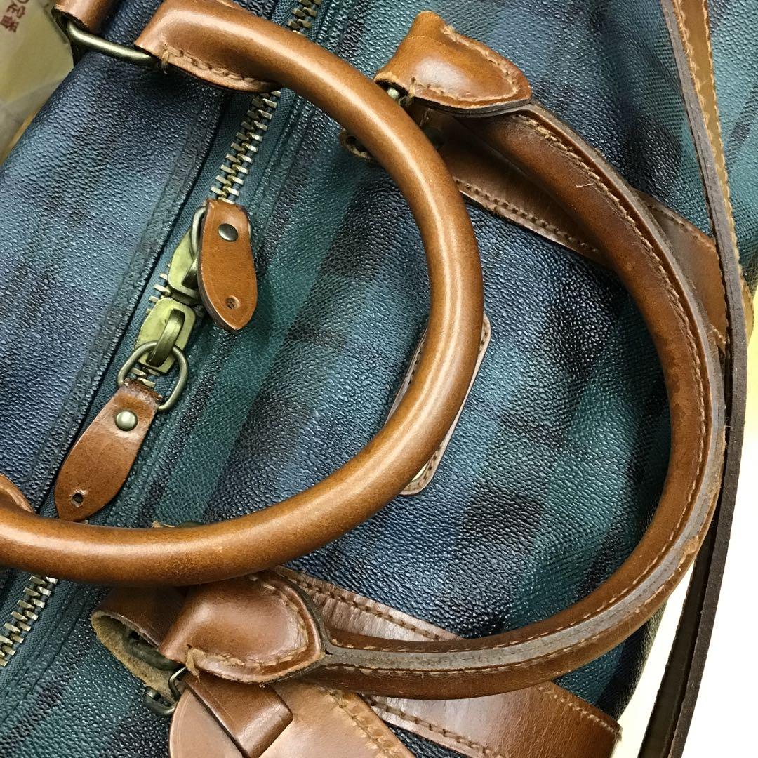 Polo Ralph Lauren 2wayボストンバッグ チェック柄●鍵無し●