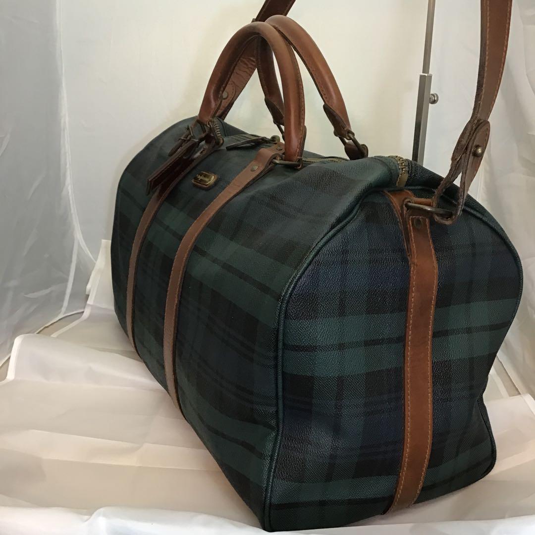 Polo Ralph Lauren 2wayボストンバッグ チェック柄●鍵無し●
