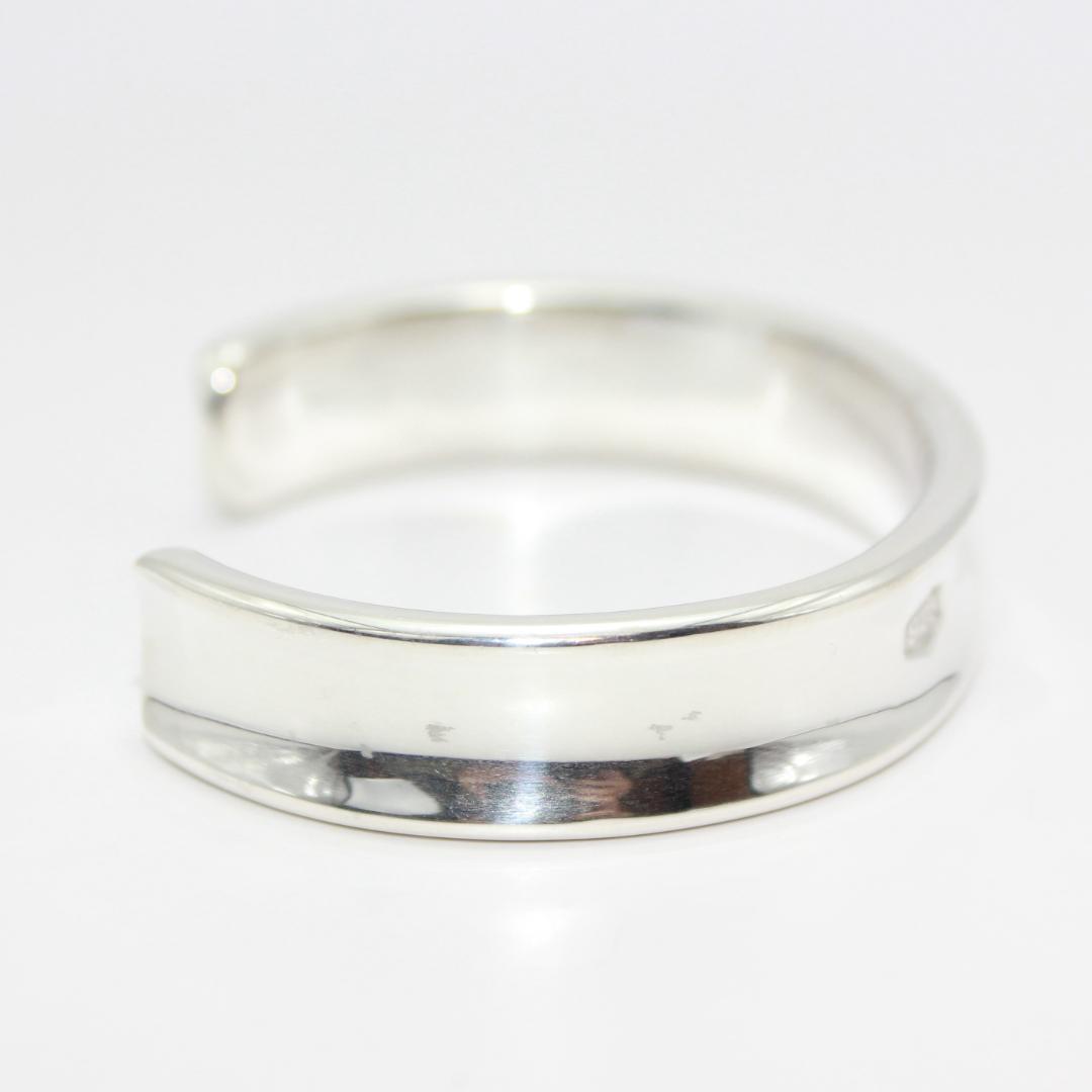 美品 Tiffany&Co. ティファニー ナロー カフ シルバー バングル