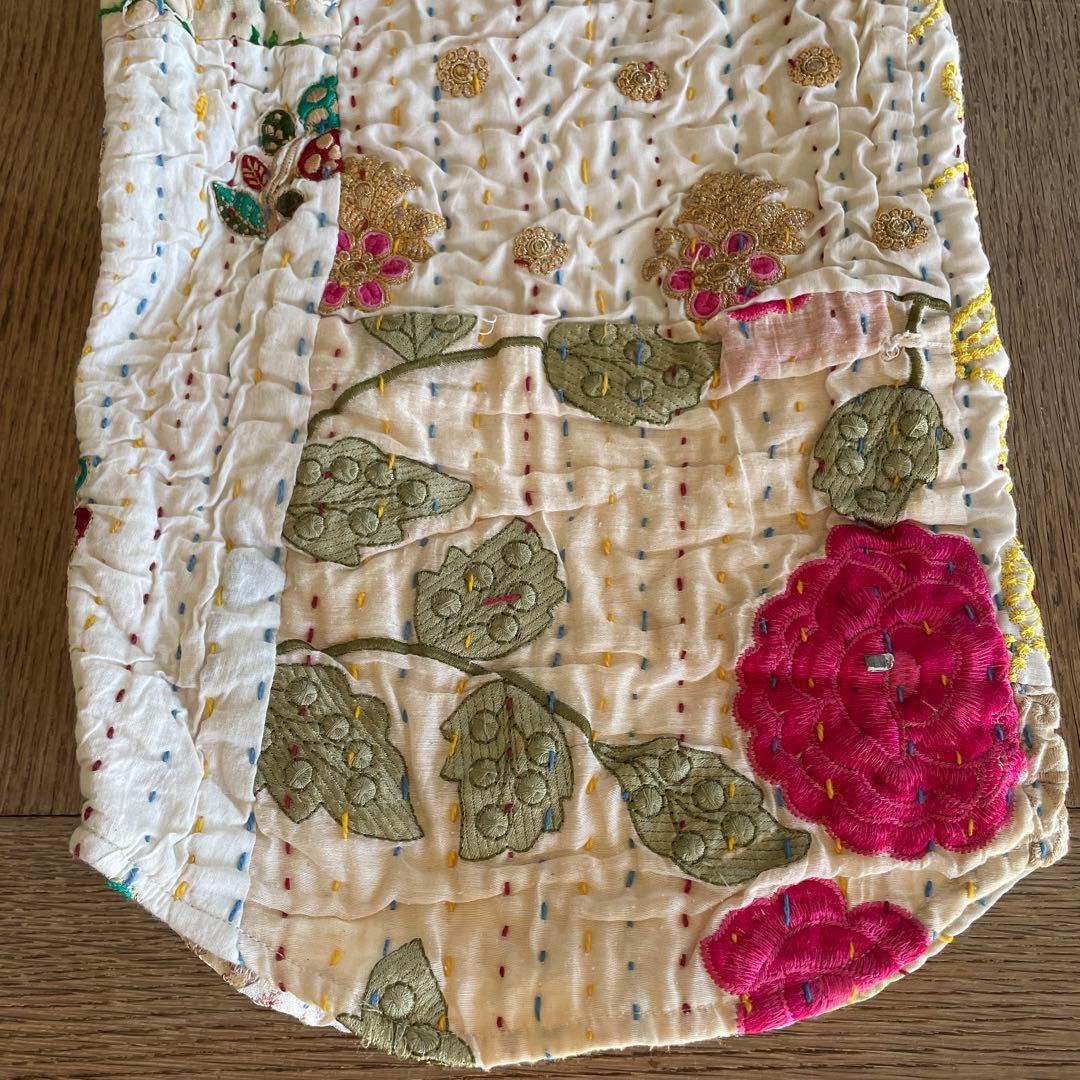 yuruly パッチワークパンツ　カンバディアキルト　ヴィンテージキルト