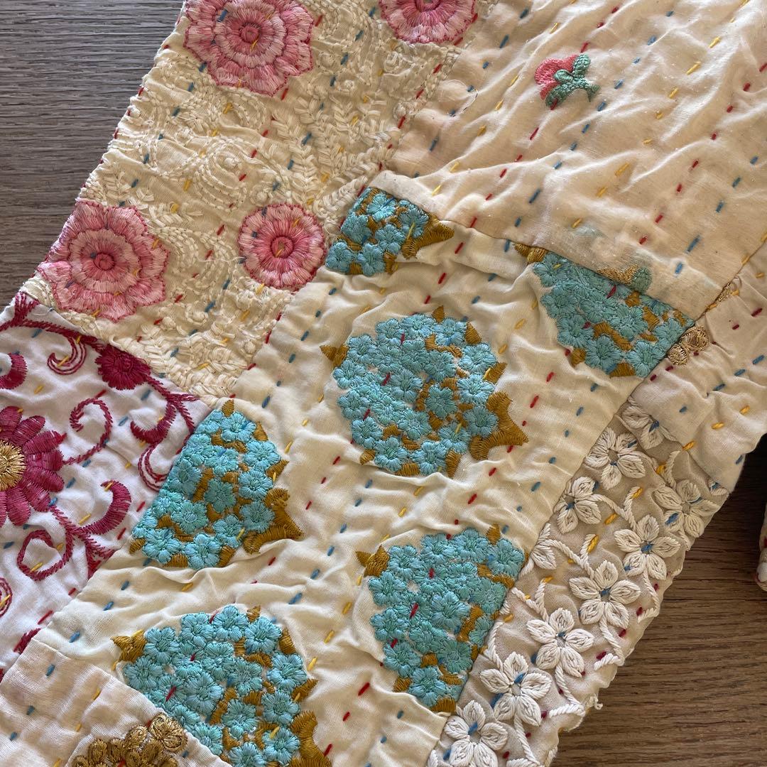 yuruly パッチワークパンツ　カンバディアキルト　ヴィンテージキルト