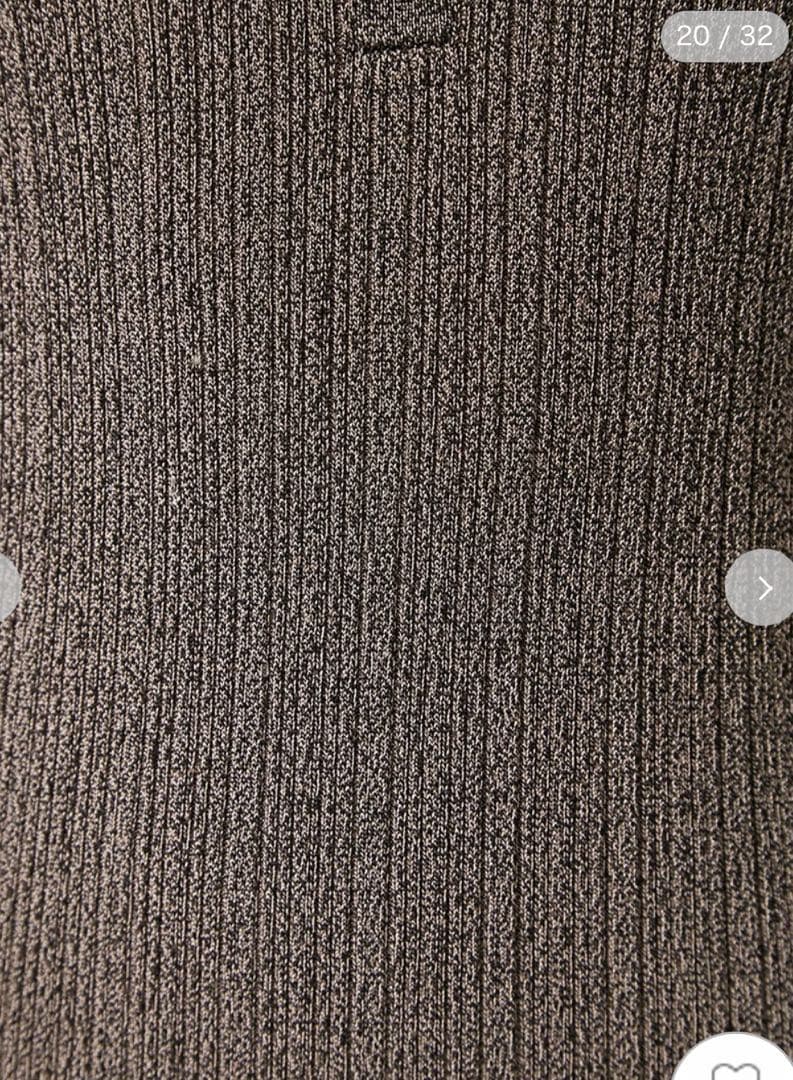 FRAY I.D ポロカラーアンサンブルリブニットワンピース