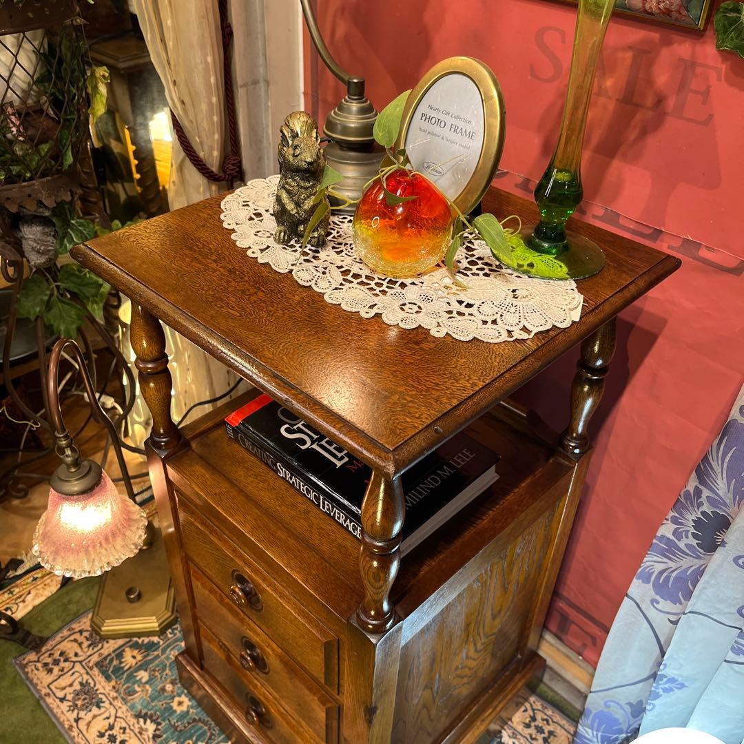 絵里花　国産ヴィンテージ 北海道　エゾ民芸　アクセントキャビネット