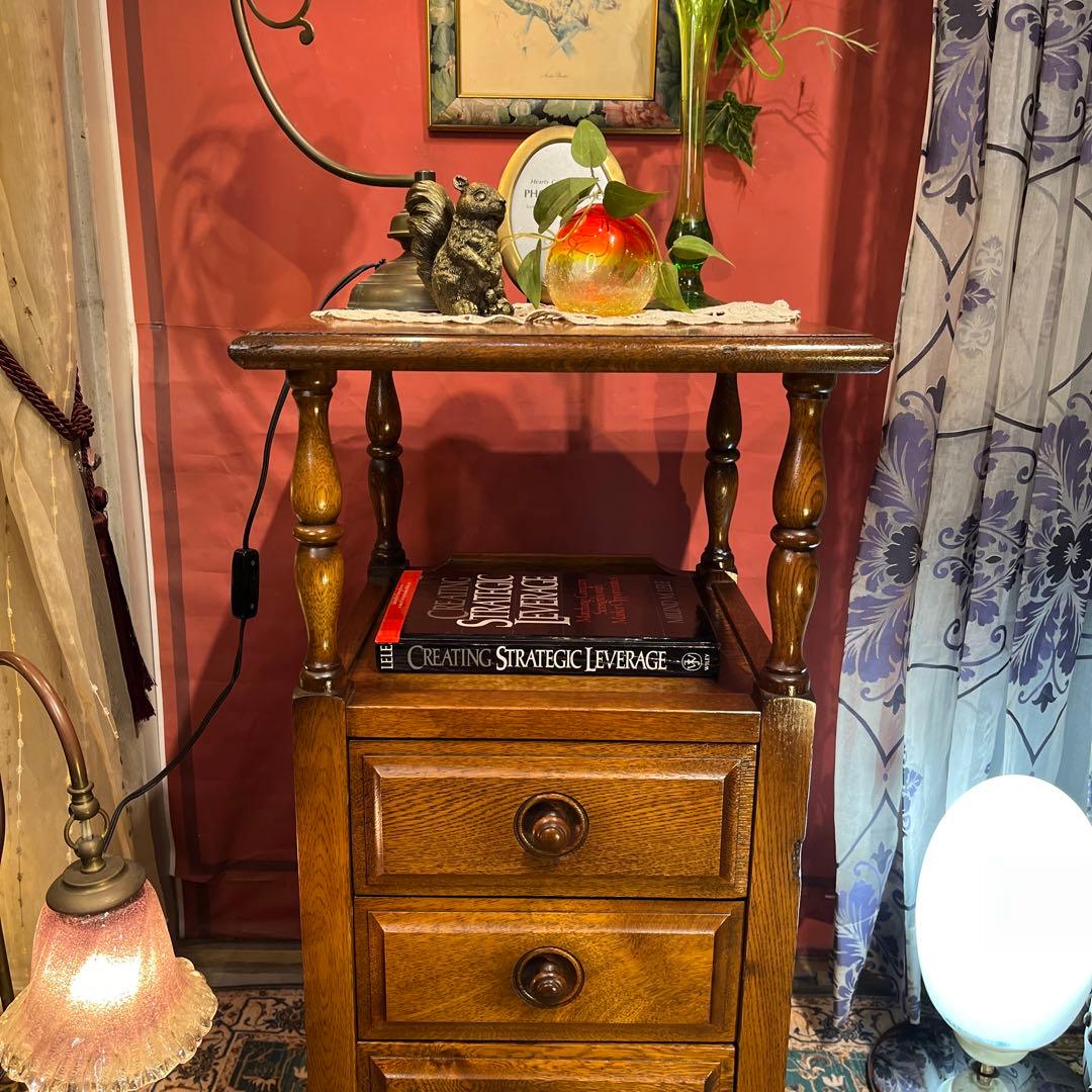 絵里花　国産ヴィンテージ 北海道　エゾ民芸　アクセントキャビネット