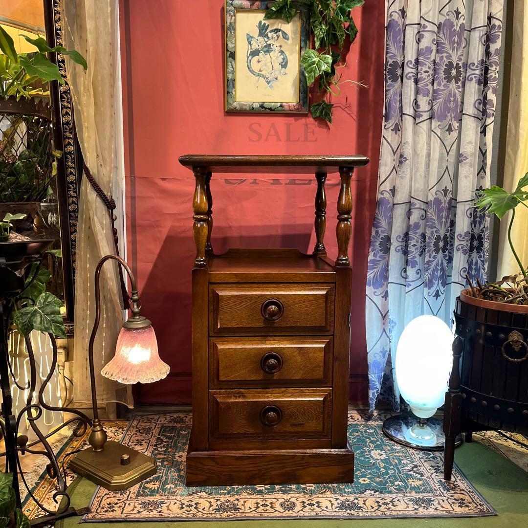 絵里花　国産ヴィンテージ 北海道　エゾ民芸　アクセントキャビネット