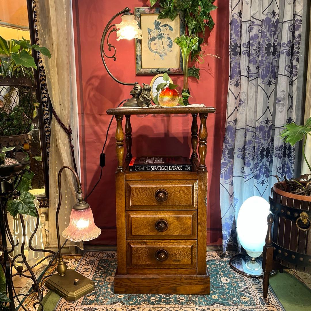 絵里花　国産ヴィンテージ 北海道　エゾ民芸　アクセントキャビネット