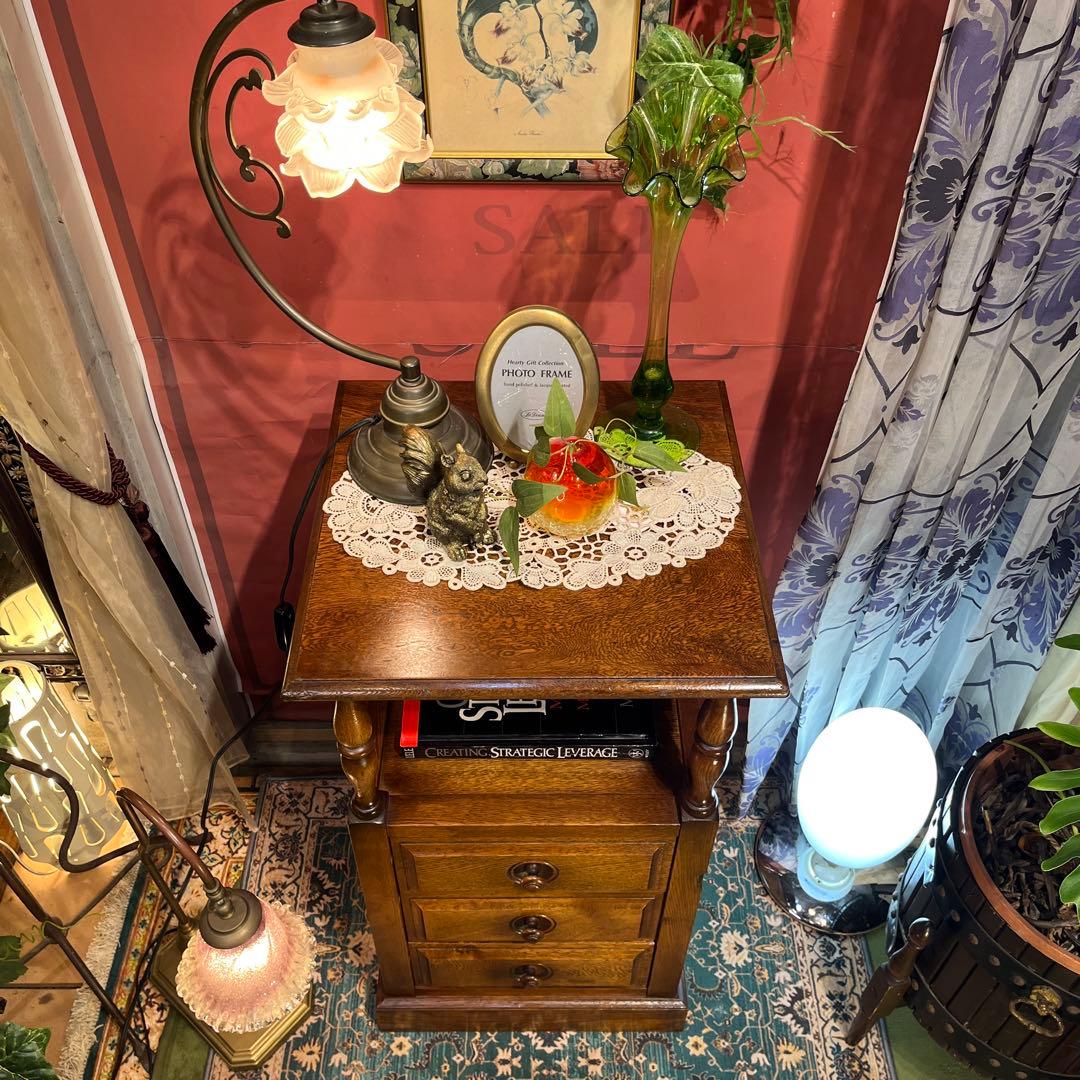 絵里花　国産ヴィンテージ 北海道　エゾ民芸　アクセントキャビネット