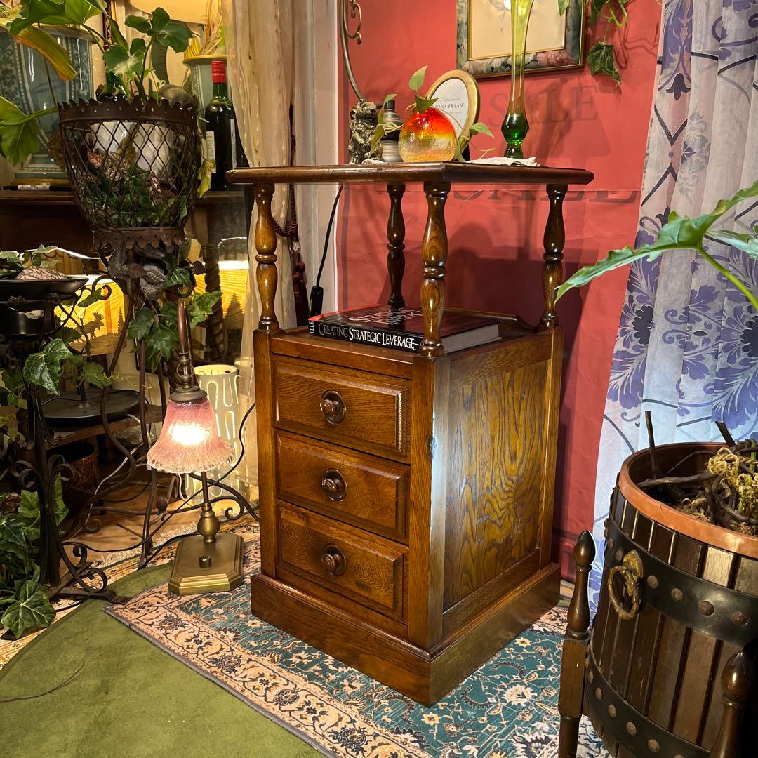 絵里花　国産ヴィンテージ 北海道　エゾ民芸　アクセントキャビネット