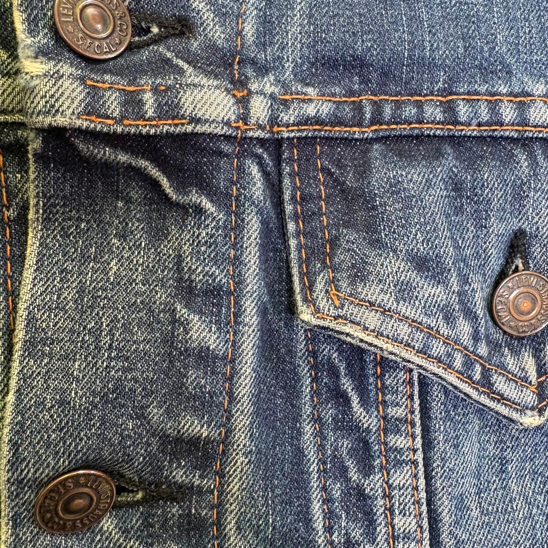 濃紺 60s Levi’s 70505 4th ボタン裏524 BigE