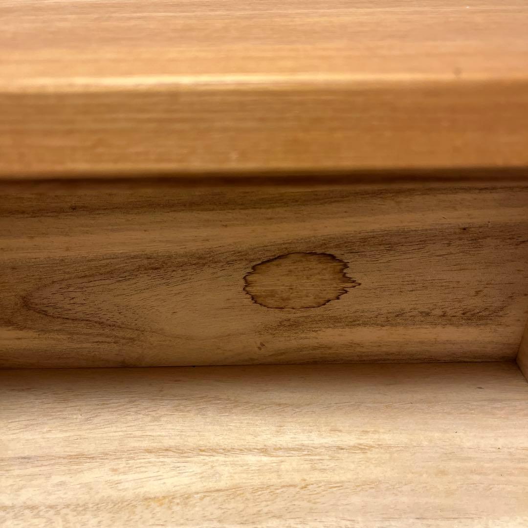 MUJI 天然木タモ材 4段チェスト W800