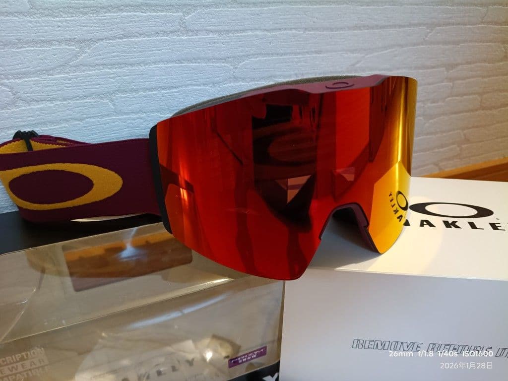 1*2様 OAKLEY オークリーゴーグル ☆ワインレッド☆USED3回程度使用
