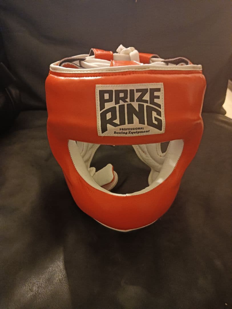新品未使用　PRIZE RING ヘッドギア オレンジ