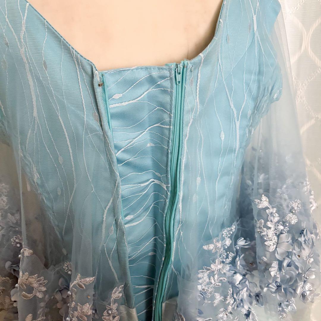 【新品未使用】カラオケ 演奏会 発表会 水色ドレス