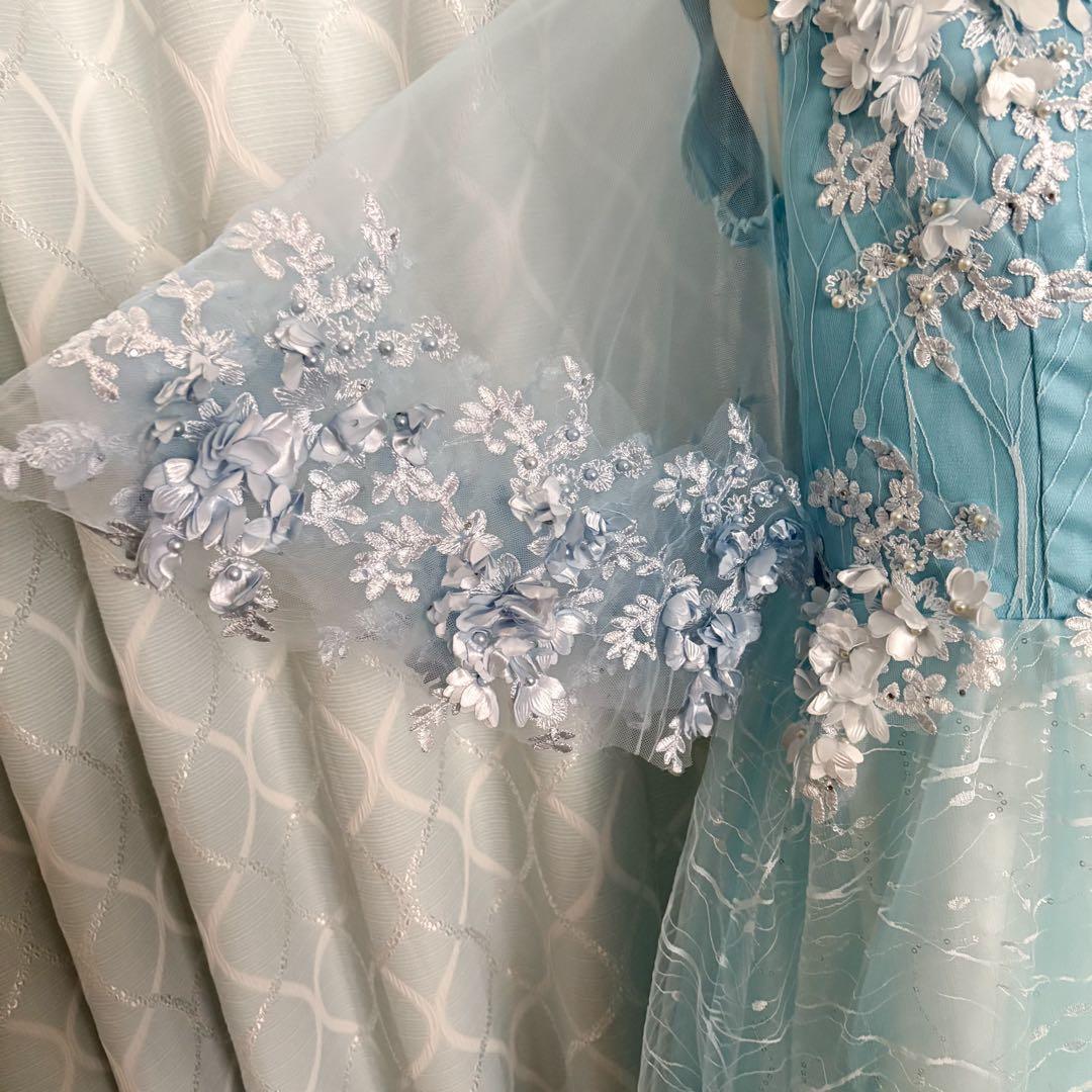 【新品未使用】カラオケ 演奏会 発表会 水色ドレス