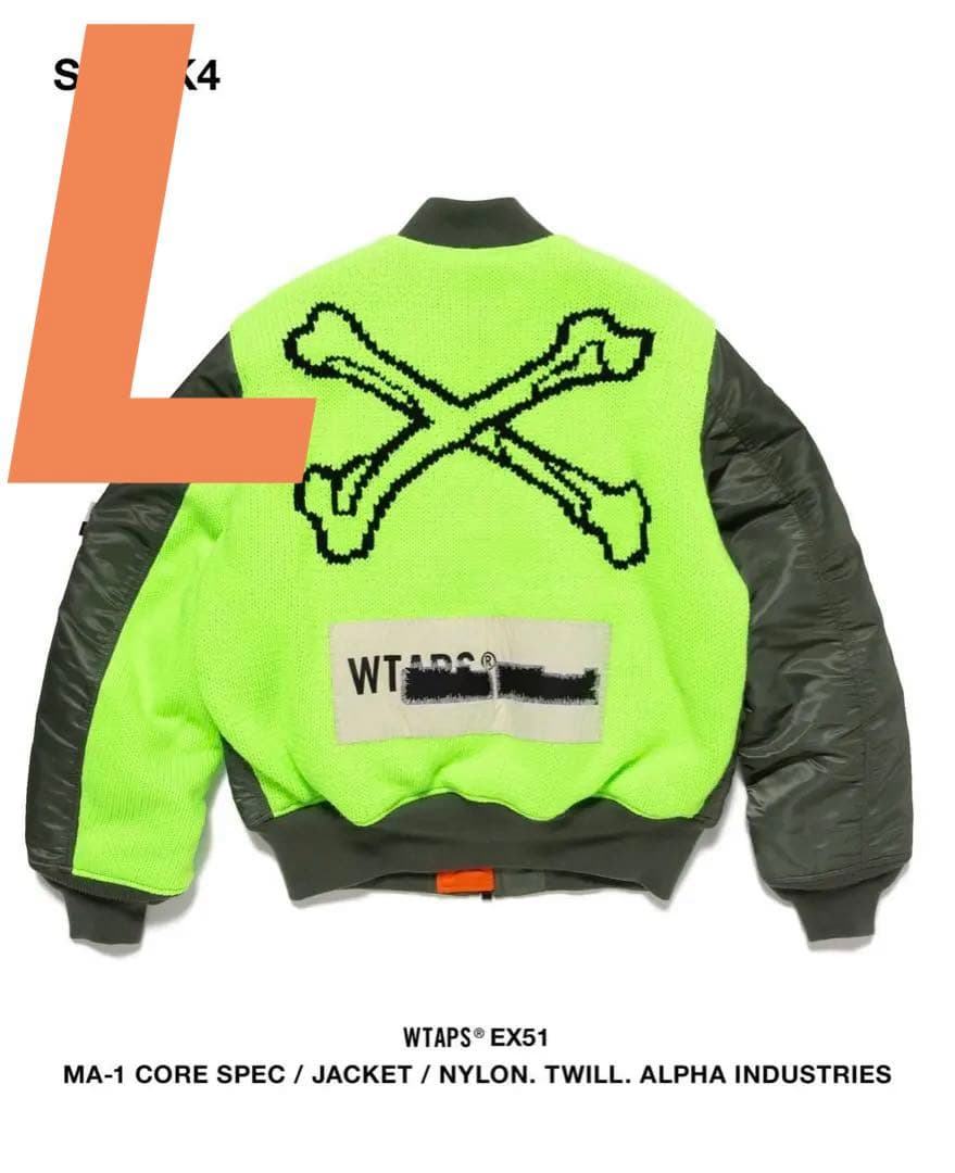 ジャケット・アウター WTAPS x Alpha MA-1 Core SPEC Olive Drab