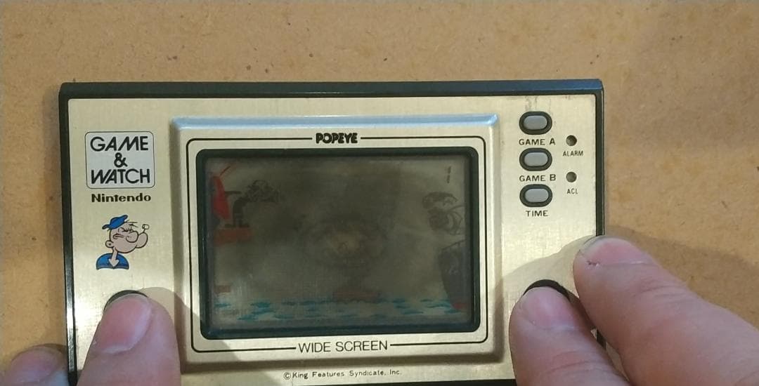 ゲーム＆ウォッチ「ポパイ」【電池フタなし】
