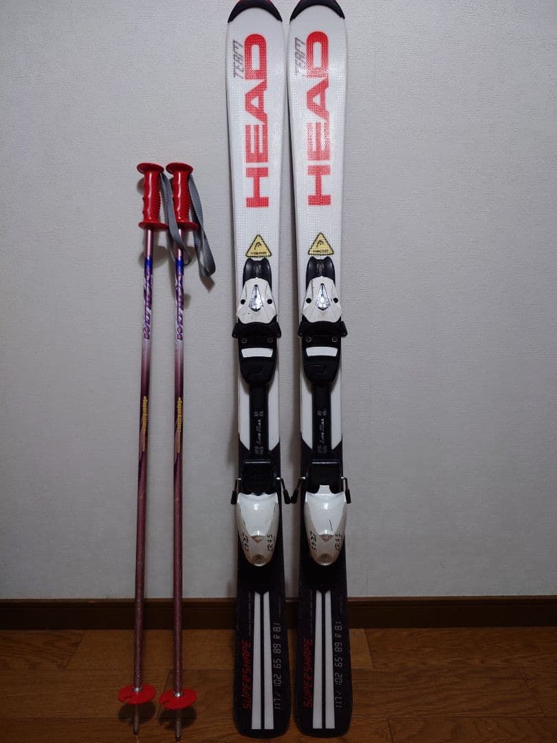 HEAD ジュニアスキー3点セット 117cm