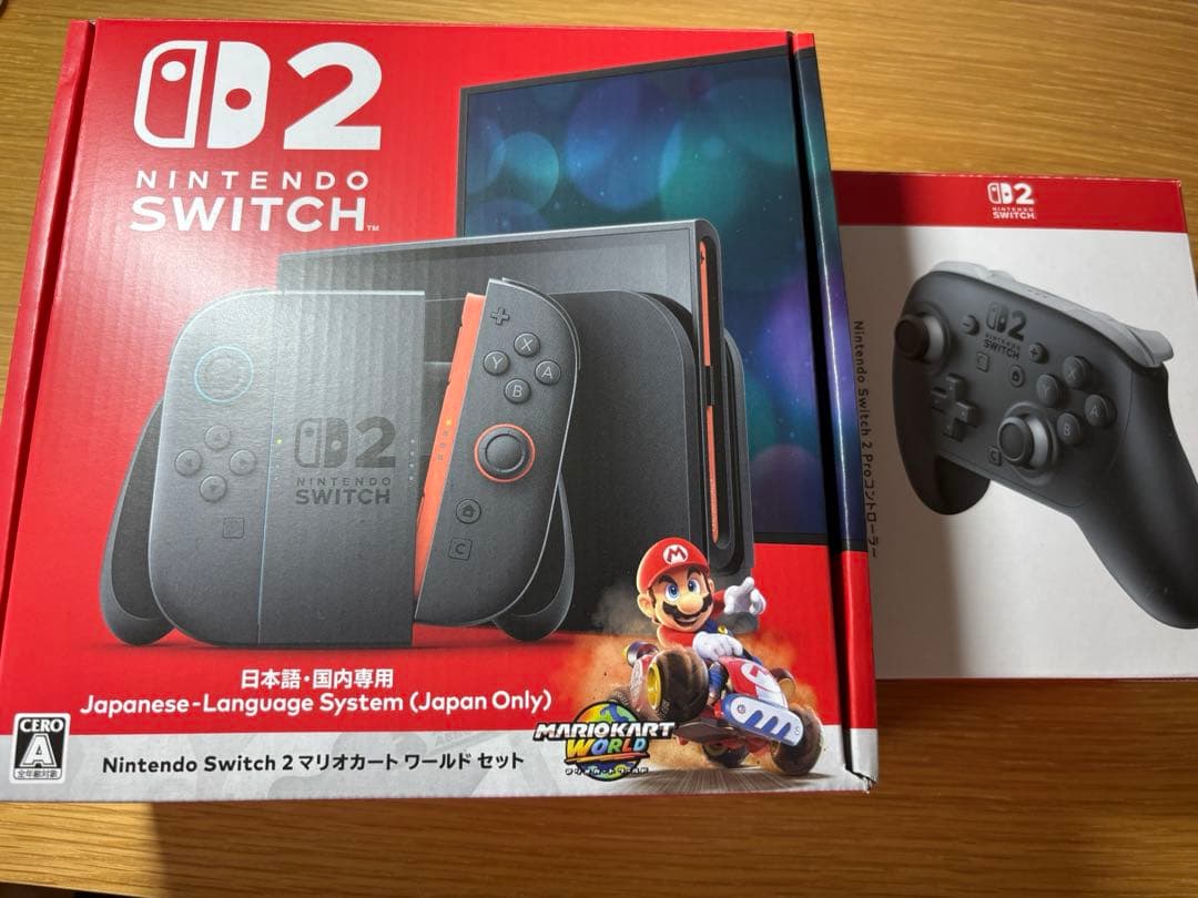 Nintendo Switch 2 本体 日本語設定とProコン2