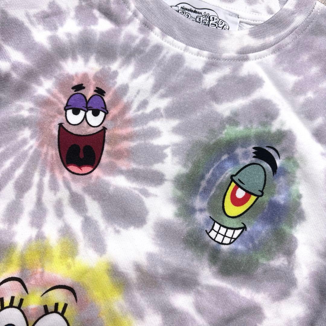 【大人気完売品】新品　SMC xスポンジボブ　タイダイ スウェット　4Y