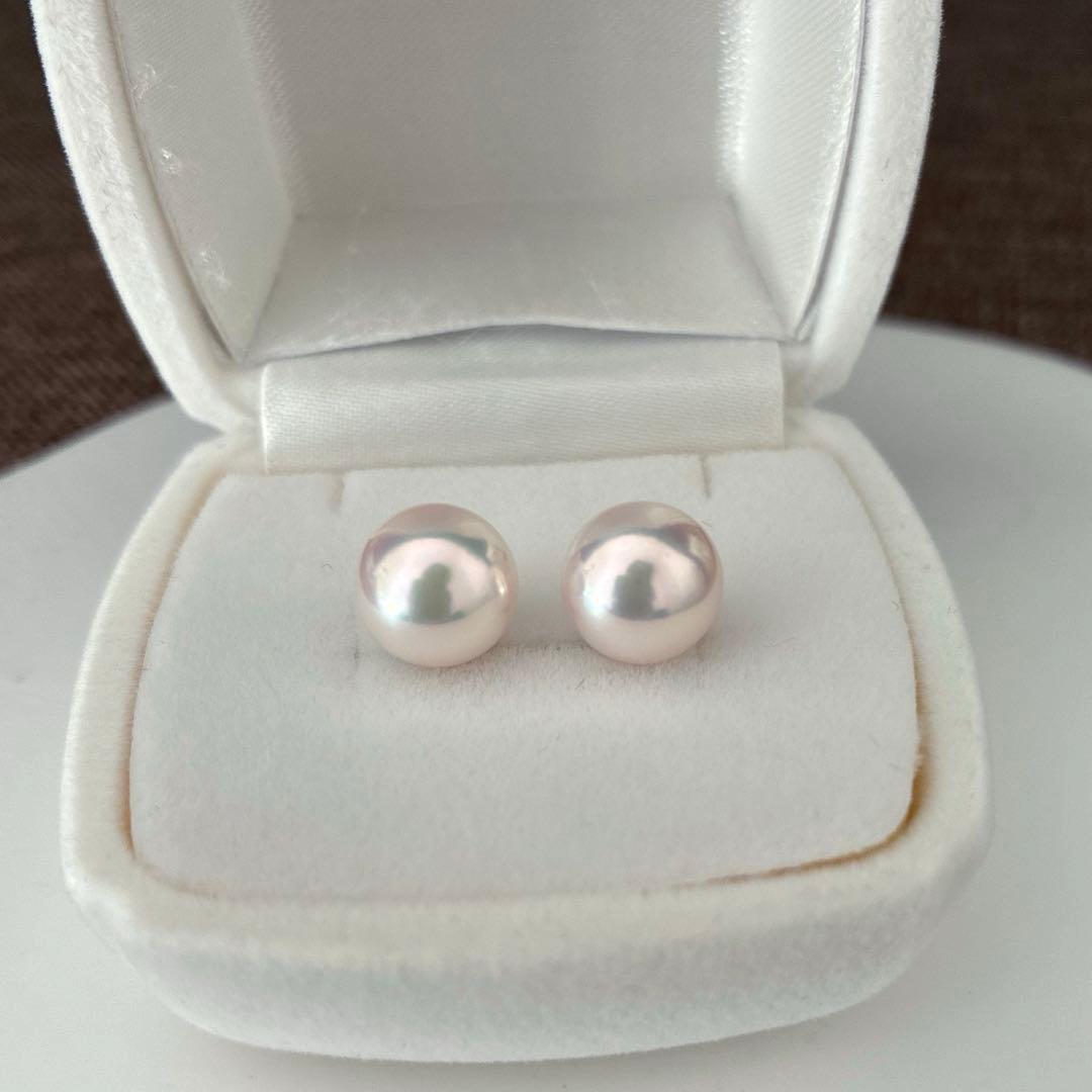 天女クラスアコヤ本真珠ピアス新品未使用ケース付き
