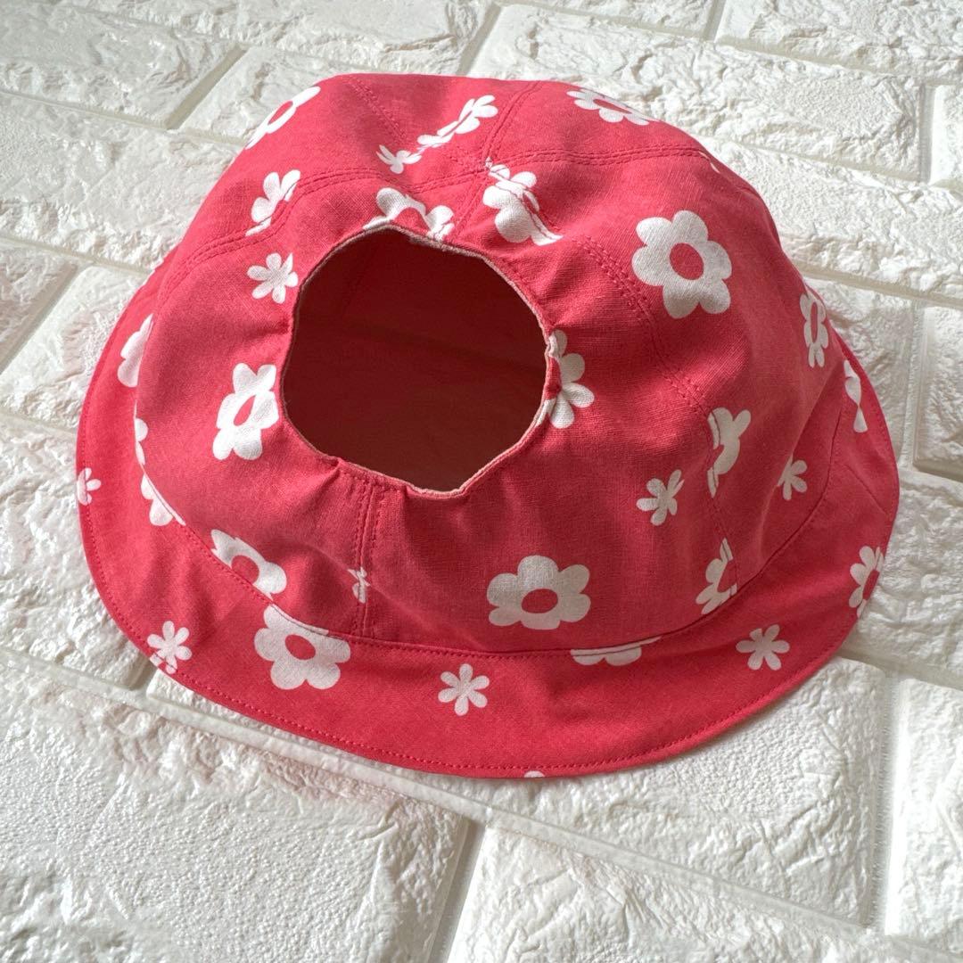 ラボット LOVOT 服 ホワイトフラワー ピンク襟付きワンピース＆帽子セット