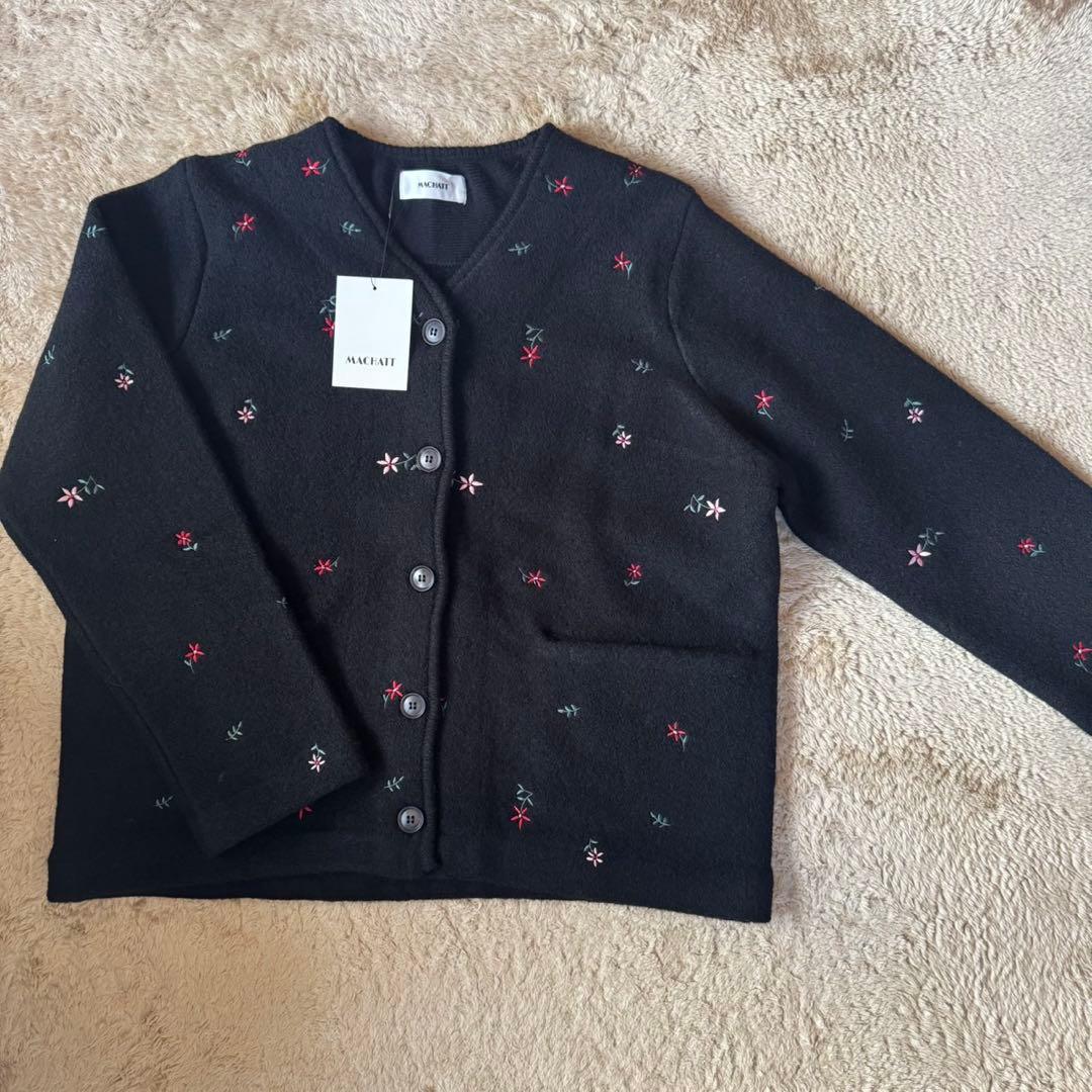 【新品タグ付】MACHATT マチャット 刺繍 ウール ジャケット カーディガン