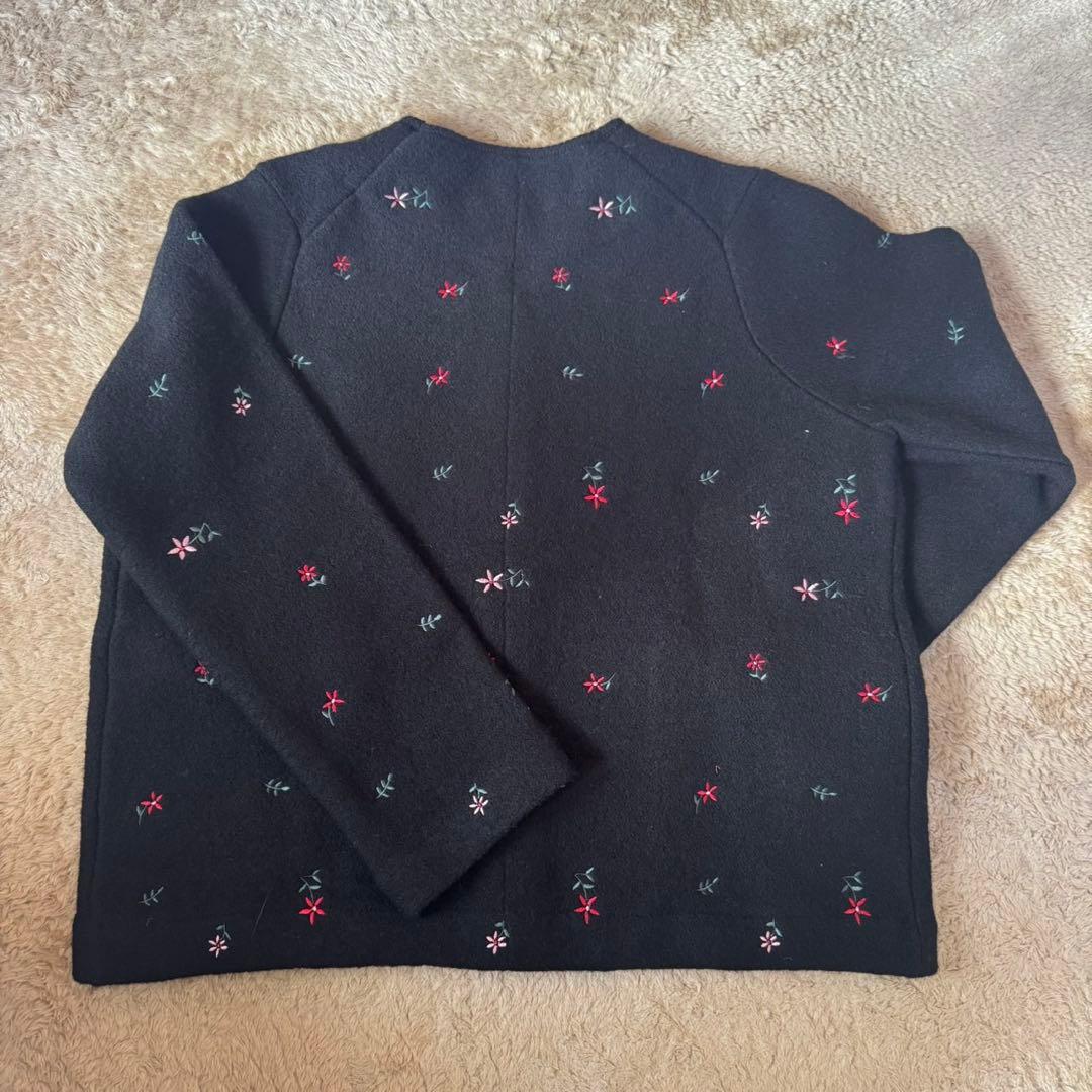 【新品タグ付】MACHATT マチャット 刺繍 ウール ジャケット カーディガン