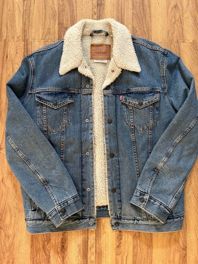 【極美品/XL】リーバイス プレミアム 裏ボア シェルパジャケット BigE