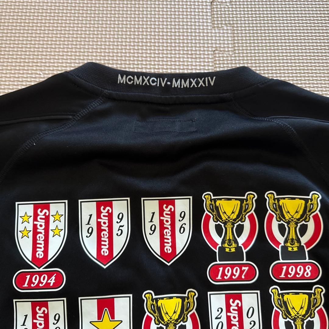 Supreme ブラック サッカージャージ