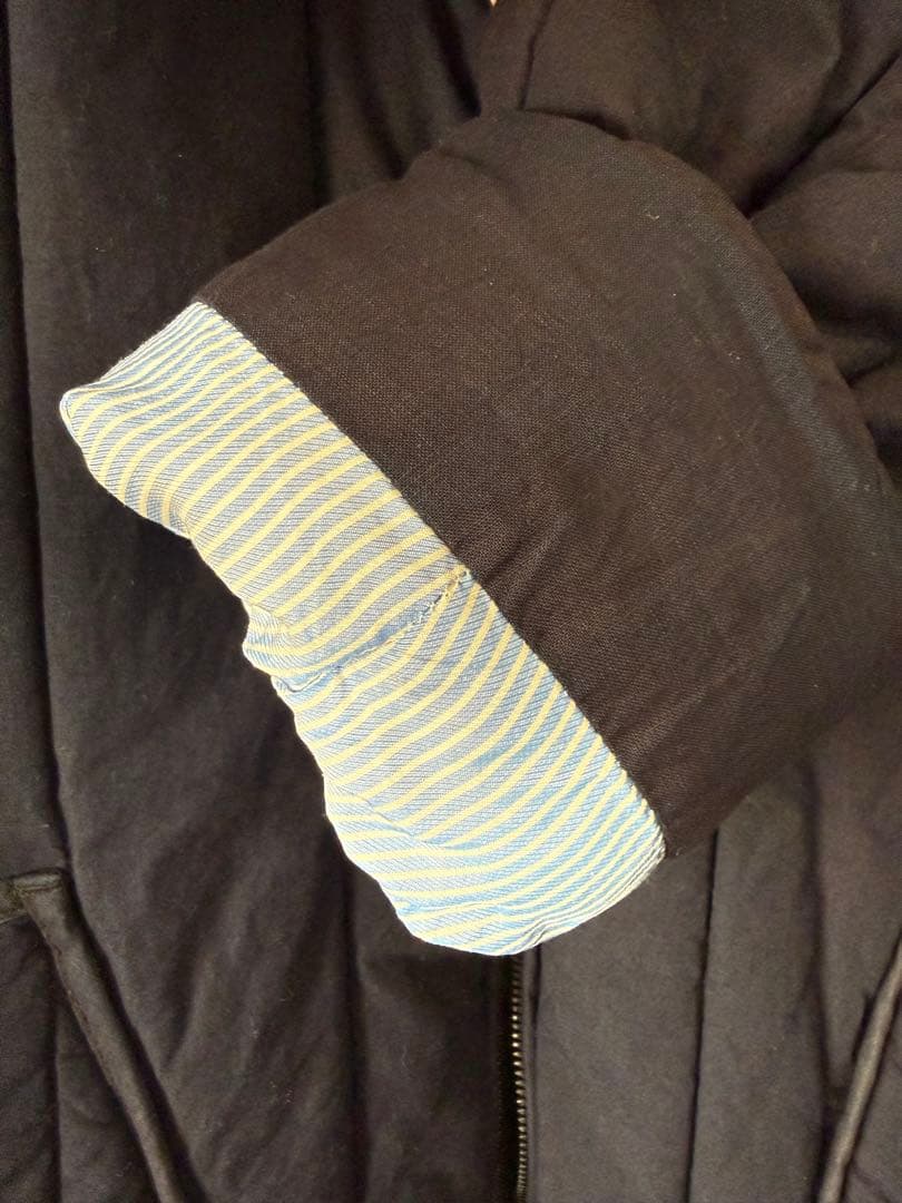 45R インディゴ キルティング コート