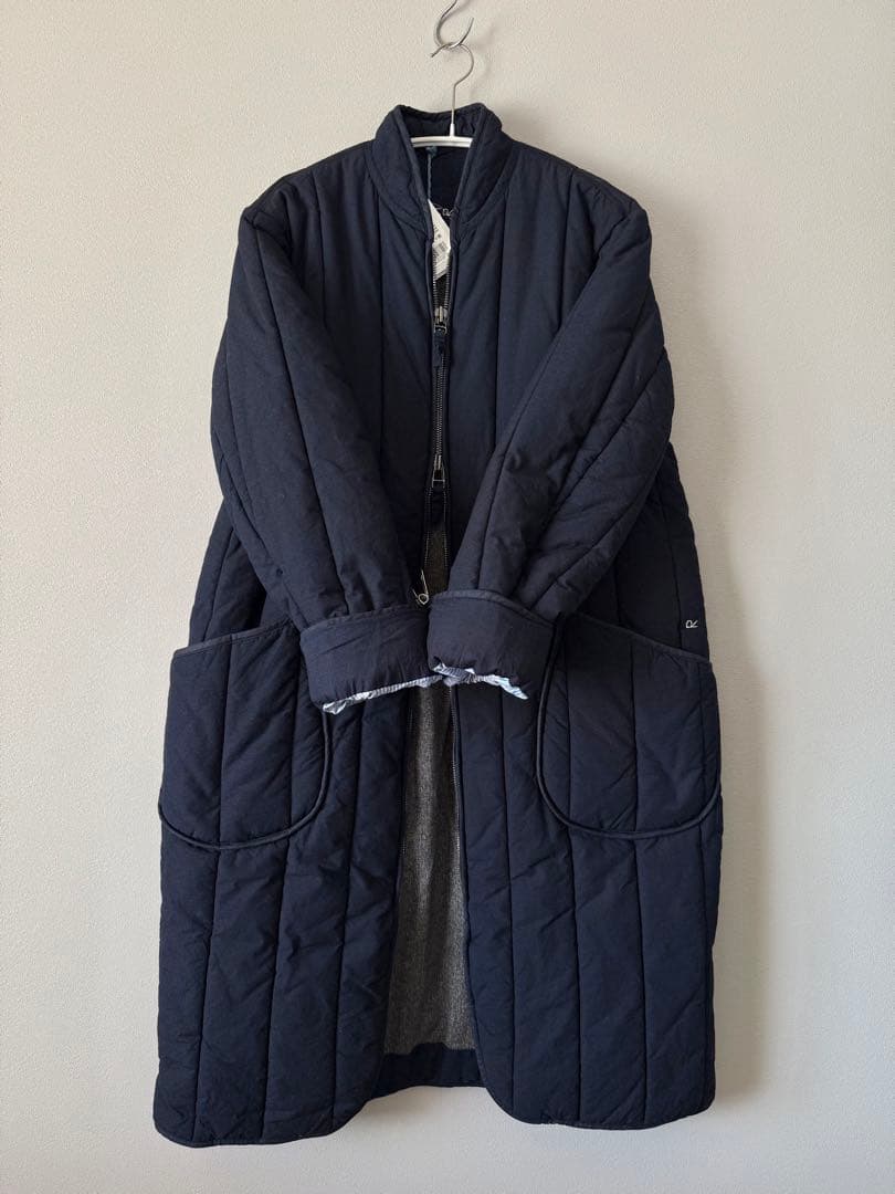 45R インディゴ キルティング コート