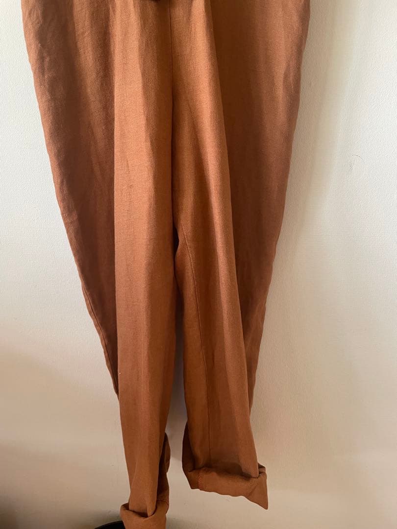 nuno. ヌーノ Kyoko Izumiyaブラウン Vネック オールインワン