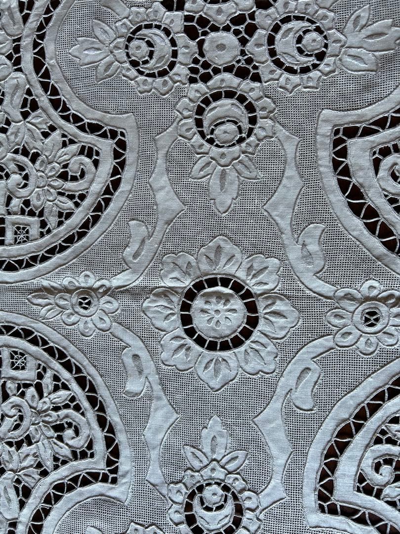 汕頭刺繍テーブルクロス　希少